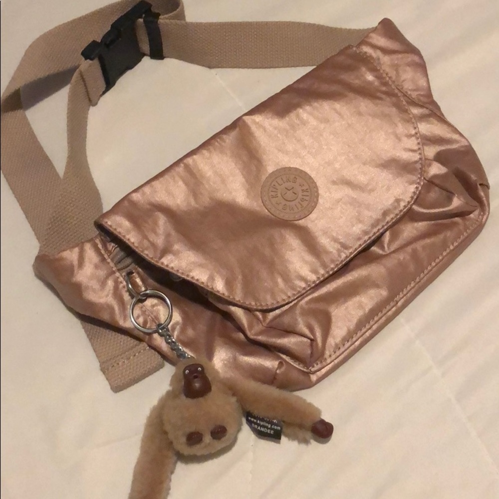 Kipling Rose Gold Fanny Pouch